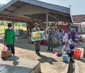 TNI Sasar Pelosok Desa Dan Pasar Tradisonal Guna Putus Penyebaran Covid 19