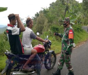 Koramil 23/Karangtengah Rutin Gelar Ops Gakplin Protkes