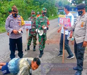 Pemuda Dapat Hukuman  Kedapatan Tanpa Masker