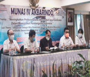 Munas IV Akbarindo Canangkan Profesionalisme Masyarakat Jasa Konstruksi untuk Pembangunan Indonesia