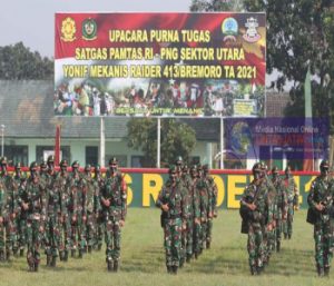 Satgas 413 Kostrad Melebihi Panggilan Tugas, Berangkat dengan Penuh Kehormatan Pulang dengan Penuh Kebanggaan