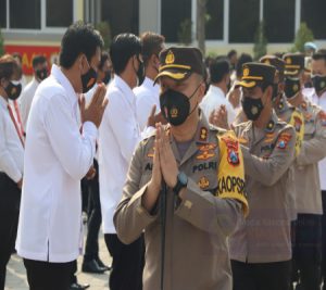 Halal Bihalal Kapolres Gresik Tetap Patuhi Protokol Covid-19