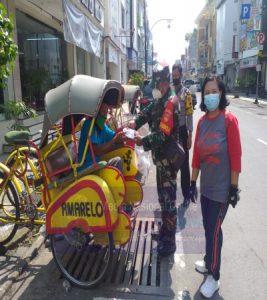 Tekan Penyebaran Covid -19,Serka Rumbawa Bersama Bhabinkamtibmas Laksanakan PPKM Dan Pembagian Masker