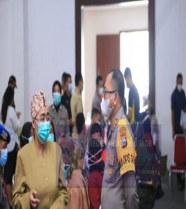 Polrestabes Surabaya Bantu Pemkot Wujudkan Vaksinasi Covid-19