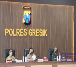 Jelang Lebaran, Polres Gresik Gelar Rakor Operasi Ketupat Semeru 2021