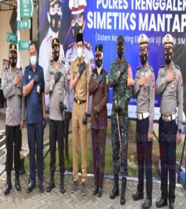 Pertama di Indonesia, Polres Trenggalek Launching Simetiks Mantap dan Visulalisasi Uji Praktik Sim