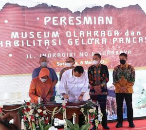 Ibu Risma dan Walikota Surabaya Resmikan Museum Olahraga Gelora Pancasila Surabaya