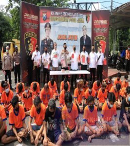 67 Premanisme Yang Biasa Beraksi di Wilayah Jatim di ringkus Ditreskrimum Jatim Bersama Polres Jajarannya