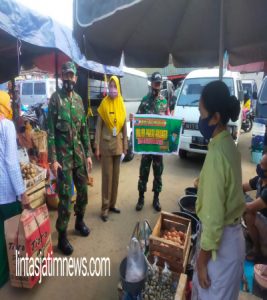 Forkopimcam Slogohimo Keliling Pasar Gelar Patroli Pencegahan Covid 19