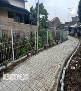 Sasaran Fisik Pavingisasi Jalan Dalam ProgramTMMD Reguler Ke-111 Kodim 0735/Surakarta Selesai 100%