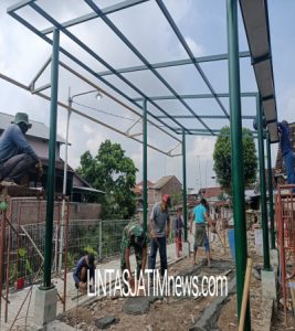 Sasaran Fisik Gazebo Dalam Program TMMD Reguler Ke-111 Hari Ini Selesai 50%