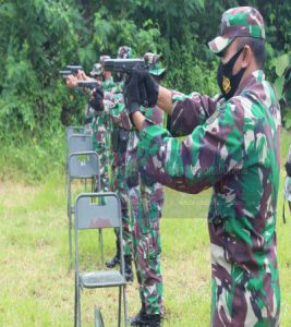 Asah Kemampuan Personil, Kodim 0728/Wonogiri Gelar Latihan Menembak