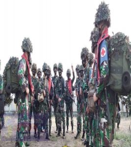 Prajurit Yonkesh 1 Marinir : Tancapkan Bendera Perangnya Di Pantai Sukabumi