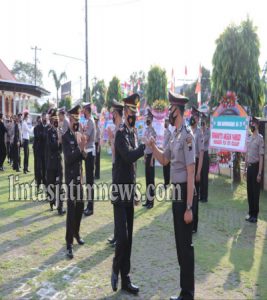 Puncak Hari Bhayangkara ke 75, 40 Personel Polres Kebumen Naik Pangkat