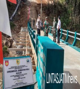 TMMD Sengkuyung Tahap II Kodim 0728/Wonogiri, Selesaikan Pembangunan Jembatan Penghubung Antar Dusun