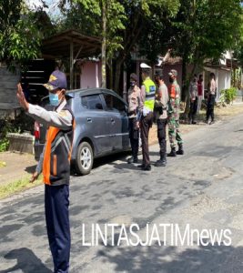 Petugas Gabungan Gelar Penyekatan Diperbatasan Antar Provinsi