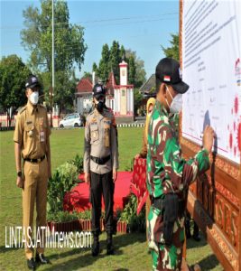 Forkopimda Kabupaten Wonogiri Gelar Apel Deklarasi Bersama Pelaksanaan PPKM Darurat