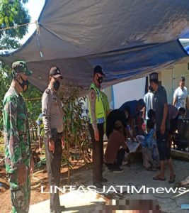 Babinsa Koramil Purwantoro Himbau Panitia Qurban Agar Patuhi Protokokl Kesehatan