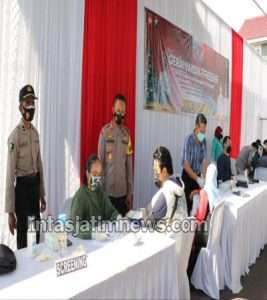 Gerai Vaksin Presisi Dosis 2 Digelar di Polres Kebumen