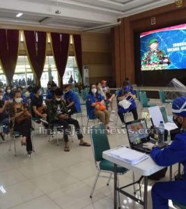 Sukseskan Serbuan Vaksin Nasional, Pussenif Kodiklatad Gelar Vaksinasi Massal