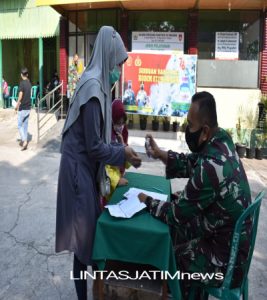 Vaksin Dosis kedua Kodim Sragen hari ini di gelar di dua tempat