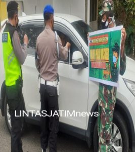 Ini Tujuan Anggota Koramil Bersama Polsek Karangtengah Gelar Gakplin Prokes