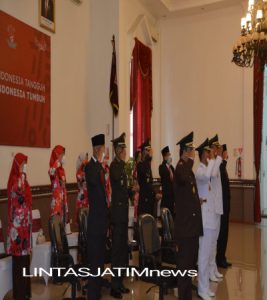 Dandim Boyolali Hadiri Upacara HUT RI Secara Virtual Di Aula Merbabu