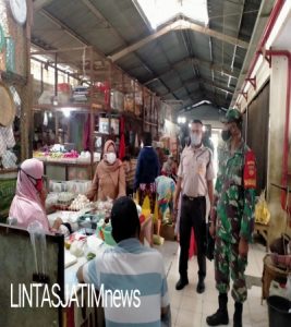 Penerapan PPKM Wilayah Kelurahan Nusukan Menyasar Pasar Tradisional