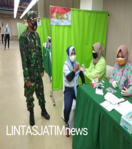 Peran Aktif Koramil 04/Jebres Dalam Serbuan Vaksin TNI, Polri Tahap Pertama di Wilayah Jebres Surakarta