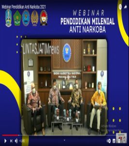 SMK MUTU SURABAYA : Ikutkan Siswa di webinar Pendidikan Milenial anti Narkoba sekaligus bentuk kader anti Narkoba