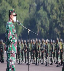 BTP YONIF 2 MARINIR TERIMA INSPEKSI DARI TIM PENGENDALI TEKNIS AUDIT KINERJA ITJEN TNI