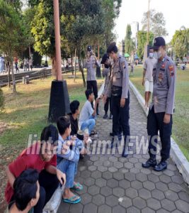 Operasi Yustisi kepada Pengunjung Alun Alun Kebumen, Masih Ditemukan Pelanggaran