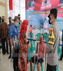 Sambut Kemerdekaan, Polres Kebumen Gelar Vaksin di Empat Titik