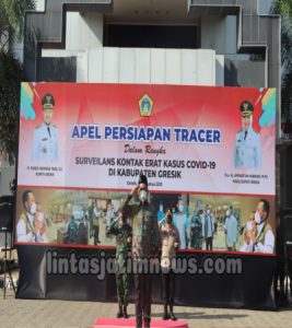 Sukseskan Update SiLacak, Kapolres Gresik Bersama Forkompinda Turunkan 100 Relawan Tracer