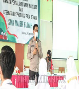 “Police Goes to School”, Polsek Ayah Edukasi Pelajar Bahaya Penyalahgunaan Narkoba