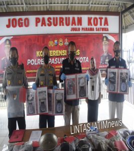 Polres Pasuruan Kota Tetapkan 4 Tersangka Peristiwa ledakan Bom Bondet