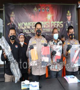 Polres Blitar Kota Tangkap Tiga Lelaki Yang Telah Melakukan Aksi Kejahatan