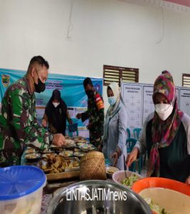 Ibu-Ibu PKK desa Majasto, penuh semangat turut sukseskan TMMD Reguler ke 112 Kodim 0726/Sukoharjo di urusan dapur