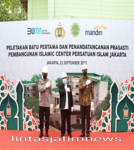 Hadiri Peletakan Batu Pertama Islamic Center PERSIS, Kapolri Yakin Hasilkan SDM Berkualitas