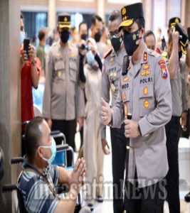 Kapolda Jatim Beri Apresiasi Kepada Akpol 95 Patriatama Berbakti di Masa Pandemi, Menggelar Vaksinasi Bagi Penyandang Disabilitas