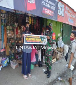 Berharap Pandemi Segera Berakhir, Koramil 18/Girimarto Gelar Pendisiplinan Pemakaian Masker Siang Dan Malam Hari