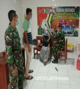 Danramil Babat Kapten Czi Muhammad Khoiri, Mengawal Vaksinasi Dosis Dua