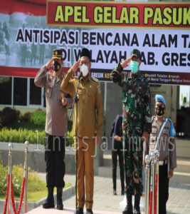 Pecegahan dan Kesiapsiagaan, Polres Gresik Lakukan Gelar Apel Pasukan