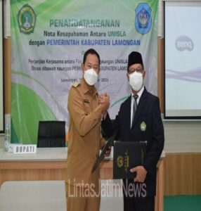 Wujud Tri Dharma Perguruan Tinggi , Unisla MoU Dengan Pemkab Lamongan