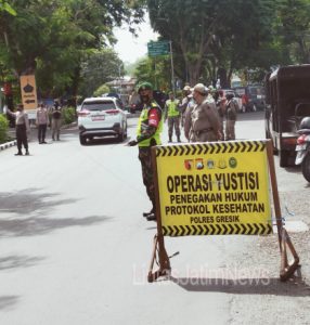 Gresik Masih PPKM Level 2, Polres Gresik Gaungkan Operasi Yustisi Tekan penyebaran covid-19