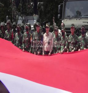 Dankodiklatad dampingi Wakasad Tinjau Latihan Puncak Antar Kecabangan BTP 13 “Kartika Yudha TA. 2021”