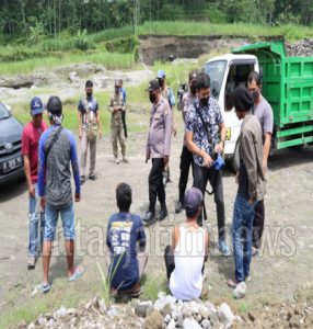 Patroli Gabungan Polres Blitar Kota Merazia Lokasi Tambang Pasir Ilegal