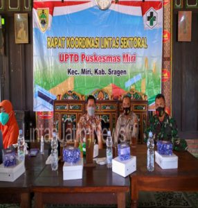 Kodim Sragen – Satukan Persepsi, Rapat Koordinasi Lintas Sektoral se-Kecamatan Miri Digelar