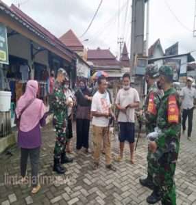 Ini Tujuan Anggota Koramil Gelar Gakplin Prokes Covid 19 Dan Bagikan Masker Gratis