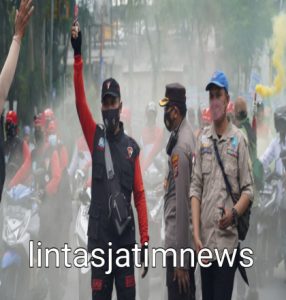 Dua Ribu Lima Ratus Personel Gabungan Siap Kawal Empat Ribu Buruh Demo di Surabaya